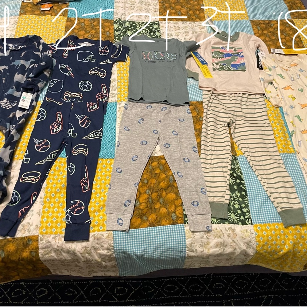 Toddler pajamas - 5 sets NWT
